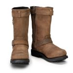 Milwaukee Leather MBL9354 Women’s Brown 11-Inch Classic Engineer Motorcycle Leather Boots - Image 2