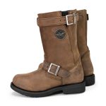 Milwaukee Leather MBL9354 Women’s Brown 11-Inch Classic Engineer Motorcycle Leather Boots - Image 5