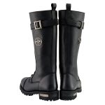 Milwaukee Leather Women’s Black 14-inch Lace-Up High-Rise Leather Biker Rider Boots with Calf Buckle MBL9355 - Image 9