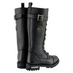 Milwaukee Leather Women’s Black 14-inch Lace-Up High-Rise Leather Biker Rider Boots with Calf Buckle MBL9355 - Image 10