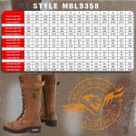 Milwaukee Leather Women’s Brown Leather 14″ Tall Motorcycle Lace-Up High-Rise Boots MBL9358 - Image 3