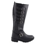 Milwaukee Leather MBL9395 Women’s Black Leather 17-Inch Side Strap Riding Motorcycle Boots with Side Zipper - Image 11