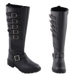 Milwaukee Leather MBL9395 Women’s Black Leather 17-Inch Side Strap Riding Motorcycle Boots with Side Zipper - Image 12