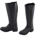 Milwaukee Leather MBL9395 Women’s Black Leather 17-Inch Side Strap Riding Motorcycle Boots with Side Zipper - Image 13