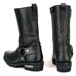 Milwaukee Leather MBL9360 Women’s Black Leather 11-Inch Classic Harness Square Toe Motorcycle Boots - Image 7