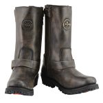 Milwaukee Leather MBL9361 Women’s Distressed Brown 11-inch Classic Harness Square Toe Boots - Image 2