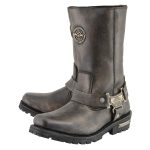 Milwaukee Leather MBL9361 Women’s Distressed Brown 11-inch Classic Harness Square Toe Boots - Image 5
