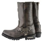 Milwaukee Leather MBL9361 Women’s Distressed Brown 11-inch Classic Harness Square Toe Boots - Image 6