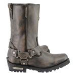 Milwaukee Leather MBL9361 Women’s Distressed Brown 11-inch Classic Harness Square Toe Boots - Image 9