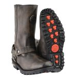 Milwaukee Leather MBL9361 Women’s Distressed Brown 11-inch Classic Harness Square Toe Boots - Image 10