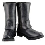 Milwaukee Leather Women’s 11-Inch Distressed Grey Classic Harness Square Toe Leather Boots MBL9362 - Image 2