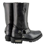 Milwaukee Leather Women’s 11-Inch Distressed Grey Classic Harness Square Toe Leather Boots MBL9362 - Image 8