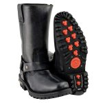 Milwaukee Leather Women’s 11-Inch Distressed Grey Classic Harness Square Toe Leather Boots MBL9362 - Image 10