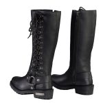 Milwaukee Leather Women’s Wide-Width Classic Black Leather 14-Inch Harness Square Toe Tall Motorcycle Boots MBL9365W - Image 12