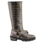 Milwaukee Leather Women’s Distressed Brown Leather 14-inch Classic Harness Square Toe Motorcycle Rider Boots MBL9368 - Image 10