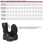 Milwaukee Leather Women’s Graze Black Leather Lace-Up Motorcycle Boots with Zipper Pocket MBL9369 - Image 3