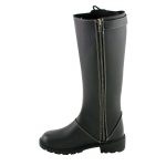 Milwaukee Leather MBL9370 Women’s Black 17-Inch Lace Side Leather Boots with Contrast White Stitching - Image 5