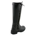 Milwaukee Leather MBL9370 Women’s Black 17-Inch Lace Side Leather Boots with Contrast White Stitching - Image 7