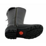 Milwaukee Leather MBL9370 Women’s Black 17-Inch Lace Side Leather Boots with Contrast White Stitching - Image 2