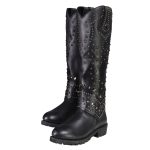 Milwaukee Leather MBL9371 Women’s Black 18-Inch Leather Studded and Riveted Western Style Motorcycle Boots - Image 6