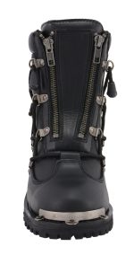 Milwaukee Leather MBL9375 Women’s Premium Black Leather Diamond 6-Inch Twin Zipper Lock Motorccycle Riding Boots - Image 2