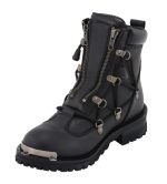 Milwaukee Leather MBL9375 Women’s Premium Black Leather Diamond 6-Inch Twin Zipper Lock Motorccycle Riding Boots - Image 11