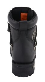 Milwaukee Leather MBL9375 Women’s Premium Black Leather Diamond 6-Inch Twin Zipper Lock Motorccycle Riding Boots - Image 8