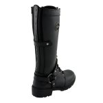 Milwaukee Leather MBL9380 Women’s Black ‘Jane’ 15-inch Leather Combat Style Harness Motorcycle Boots - Image 8