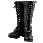 Milwaukee Leather MBL9390 Women’s Black 16-inch Lace-Up Front Cap Toe Motorcycle Riding Leather Boots - Image 4