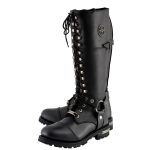 Milwaukee Leather MBL9390 Women’s Black 16-inch Lace-Up Front Cap Toe Motorcycle Riding Leather Boots - Image 7
