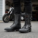 Milwaukee Leather Women’s Premium Leather Motorcycle Riding Boots – Lace-To-Toe Harness – Zipper Closure – MBL9391 - Image 4
