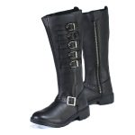 Milwaukee Leather MBL9395 Women’s Black Leather 17-Inch Side Strap Riding Motorcycle Boots with Side Zipper - Image 5