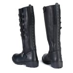 Milwaukee Leather MBL9395 Women’s Black Leather 17-Inch Side Strap Riding Motorcycle Boots with Side Zipper - Image 7