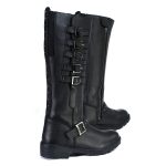 Milwaukee Leather MBL9395 Women’s Black Leather 17-Inch Side Strap Riding Motorcycle Boots with Side Zipper - Image 9
