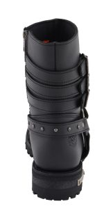 Milwaukee Leather MBL9399 Women’s 9-Inch Triple Buckle Black Leather Harness Biker Boots w/ Side Zipper - Image 14