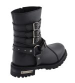 Milwaukee Leather MBL9399 Women’s 9-Inch Triple Buckle Black Leather Harness Biker Boots w/ Side Zipper - Image 15