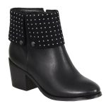Milwaukee Leather MBL9400 Women’s Short Black Round Toe Boots with Inside Zipper