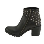 Milwaukee Leather MBL9402 Women’s Black Spiked Side Zipper Fashion Boots with Platform Heel - Image 6