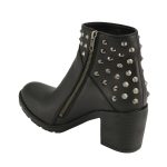 Milwaukee Leather MBL9402 Women’s Black Spiked Side Zipper Fashion Boots with Platform Heel - Image 7