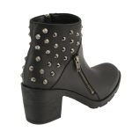 Milwaukee Leather MBL9402 Women’s Black Spiked Side Zipper Fashion Boots with Platform Heel - Image 9
