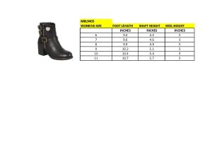 Milwaukee Leather MBL9405 Women’s Short Black Fashion Boots with Side Zippers and Triple Buckle Adjustment - Image 3