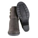 Milwaukee Leather MBL9406 Women’s Stone Grey 3-Buckle Leather Boots with Platform Heel - Image 10