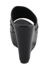 Milwaukee Leather MBL9408 Women’s Black Open Toe Fashion Casual Platform Wedges with Rivet Details - Image 9