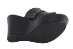 Milwaukee Leather MBL9408 Women’s Black Open Toe Fashion Casual Platform Wedges with Rivet Details - Image 7