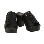 Milwaukee Leather MBL9410 Women’s Black Open Toe Fashion Casual Platform Wedges with Studs - Image 10