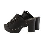 Milwaukee Leather MBL9410 Women’s Black Open Toe Fashion Casual Platform Wedges with Studs - Image 7