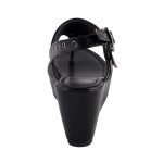 Milwaukee Leather MBL9411 Women’s Black Wedge Fashion Casual Sandals with Buckled Straps - Image 6