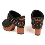 Milwaukee Leather MBL9415 Women’s Black Peep-Toe Platform Fashion Casual Clog with Wrap Around Studding - Image 7