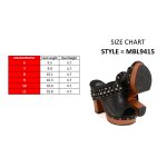 Milwaukee Leather MBL9415 Women’s Black Peep-Toe Platform Fashion Casual Clog with Wrap Around Studding - Image 3
