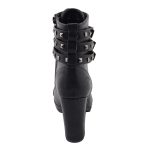 Milwaukee Leather MBL9417 Women’s Black Lace-Up Fashion Boots with Triple Strap Studded Accents - Image 7